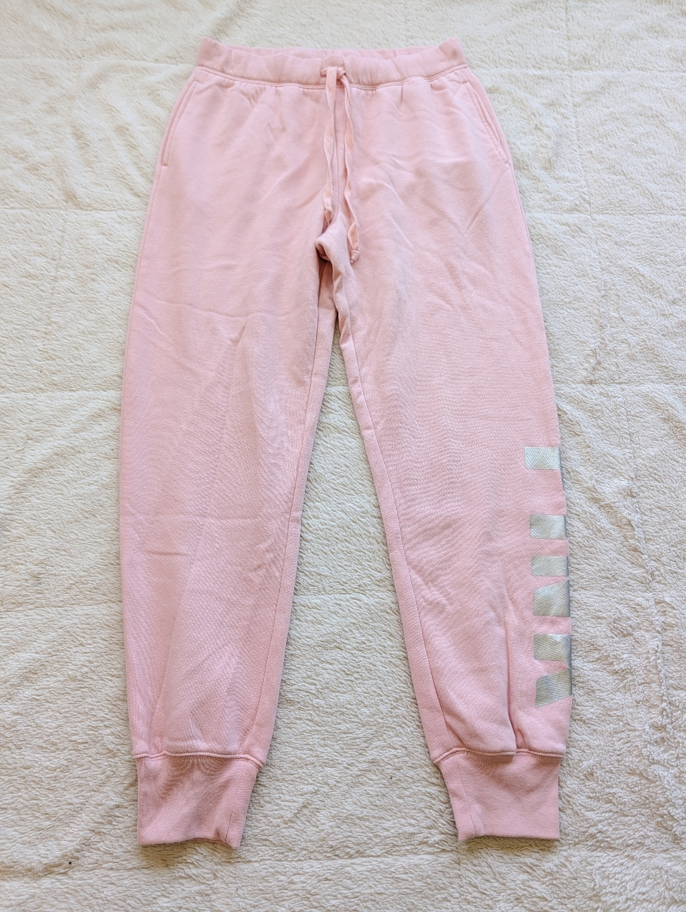 VS Pink Midrise Leg Logo Joggers - Picture 2 of 4